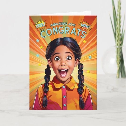 Gefeliciteerd met je geweldige baan Latijns-Amerik Kaart (Voorkant)