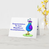 Gefeliciteerd met je geweldige prestatie kaart (Gele Bloem)