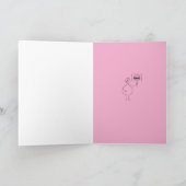 Gefeliciteerd met je gewichtsverlies grappig roze kaart (Binnen)