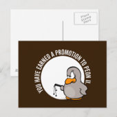 Gefeliciteerd met je goed verdiende promotie briefkaart (Voorkant / Achterkant)