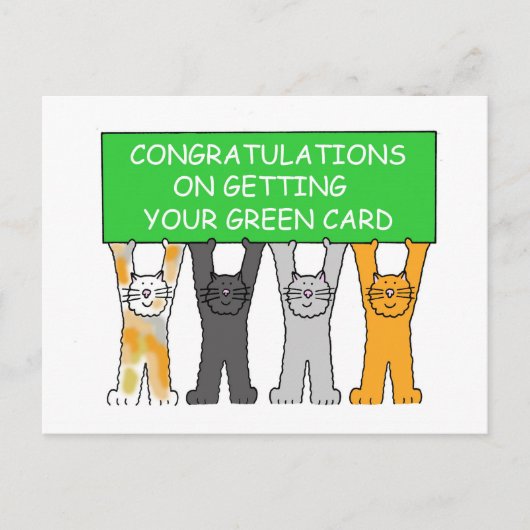 Gefeliciteerd met je groene Kaart (Voorkant)