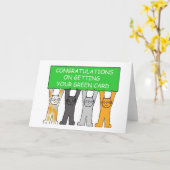 Gefeliciteerd met je groene Kaart (Gele Bloem)