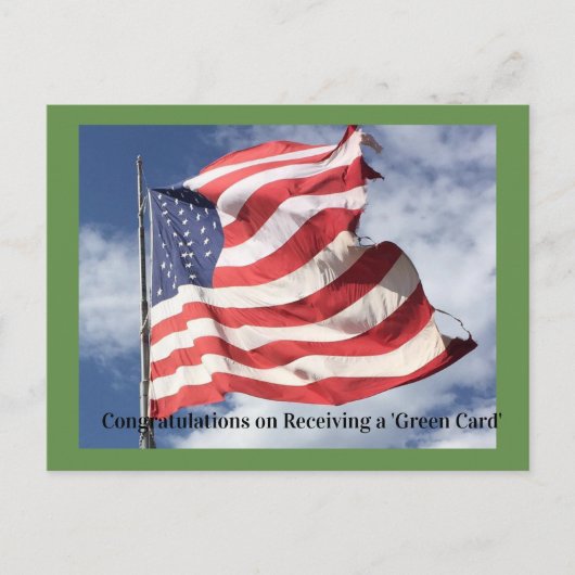 Gefeliciteerd met je groene Kaart (Voorkant)