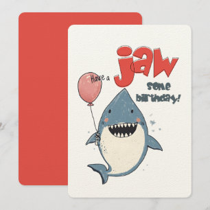 Gefeliciteerd met je HAaien-verjaardag! Een vin-ta Kaart