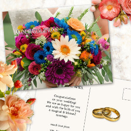 Gefeliciteerd met je huwelijk briefkaart