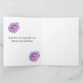 Gefeliciteerd met je huwelijk. Giant Hibiscus Flow Kaart (Binnen)