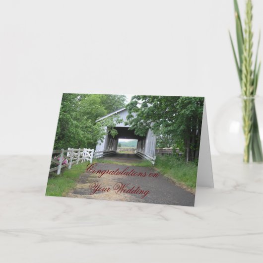 Gefeliciteerd met je huwelijk kaart (Voorkant)