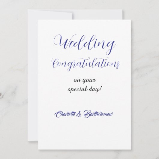 Gefeliciteerd met je huwelijk kaart (Voorkant)