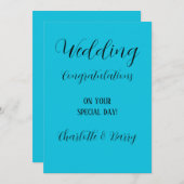 Gefeliciteerd met je huwelijk kaart (Voorkant / Achterkant)