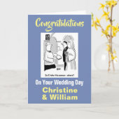 Gefeliciteerd met je huwelijk kaart (Gele Bloem)