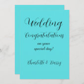 Gefeliciteerd met je huwelijk kaart (Voorkant / Achterkant)