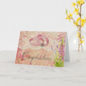 Gefeliciteerd met je huwelijk kaart (Gele Bloem)