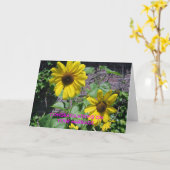 GEFELICITEERD MET JE HUWELIJK KAART (Gele Bloem)