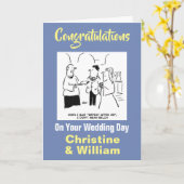 Gefeliciteerd met je huwelijk kaart (Gele Bloem)