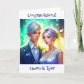 Gefeliciteerd met je huwelijk op maat kaart (Voorkant)