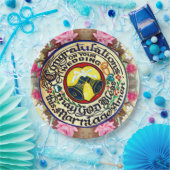 Gefeliciteerd met je huwelijk papieren bordje (Feest)