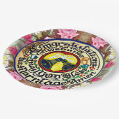 Gefeliciteerd met je huwelijk papieren bordje (Gekanteld)