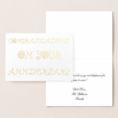 Gefeliciteerd met je Jubileum Folie Kaarten (Display)