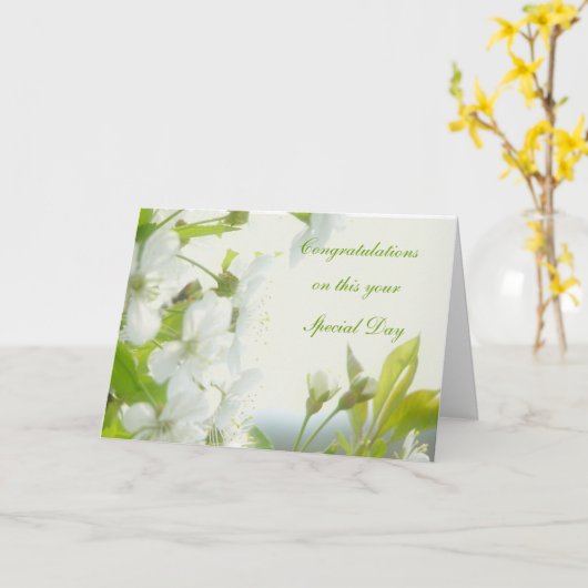 Gefeliciteerd, met je... kaart (Gele Bloem)