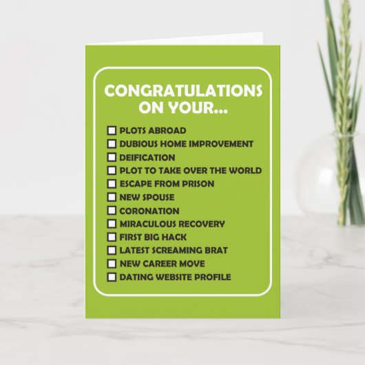 Gefeliciteerd met je... kaart (Voorkant)