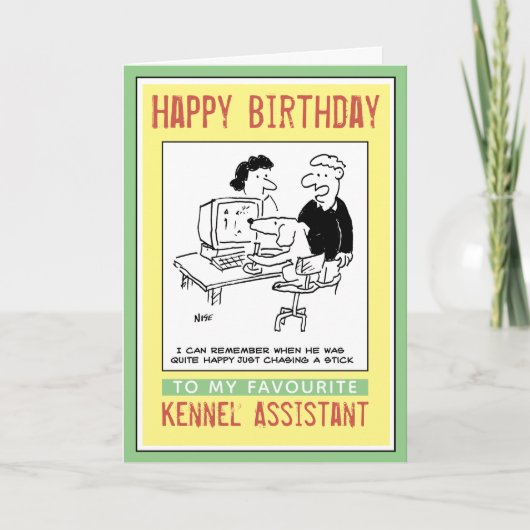 Gefeliciteerd met je Kennel Assistant Kaart (Voorkant)