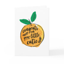 Gefeliciteerd met je kleine Baby shower-kaart