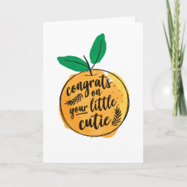 Gefeliciteerd met je kleine Baby shower-kaart Kaart