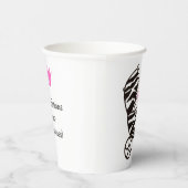 "Gefeliciteerd met je kleine prinses" feestje Papieren Bekers (Rechts)