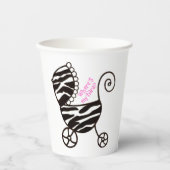 "Gefeliciteerd met je kleine prinses" feestje Papieren Bekers (Voorkant)