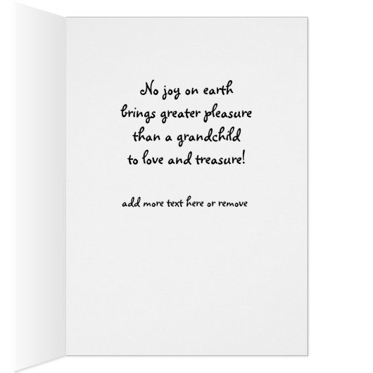 Gefeliciteerd met je kleinkind, grootouders, (Binnen (Rechts))