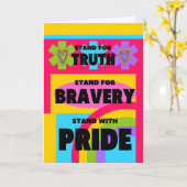 Gefeliciteerd met je komst bij Gay Pride Kaart (Gele Bloem)