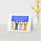 Gefeliciteerd met je komst naar de universiteit kaart (Gele Bloem)