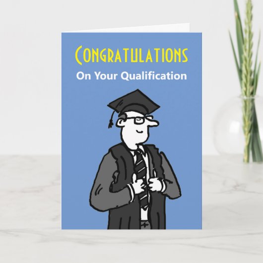 Gefeliciteerd met je kwalificatie kaart (Voorkant)