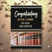 Gefeliciteerd met je Law Degree Afstuderen Card Kaart