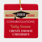 Gefeliciteerd met je master keramisch ornament (Voorkant)