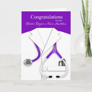 Gefeliciteerd met je Masters Degree Anesthesie Kaart