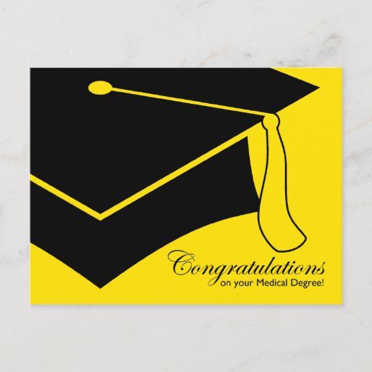 Gefeliciteerd met je medische diploma! briefkaart (Voorkant)