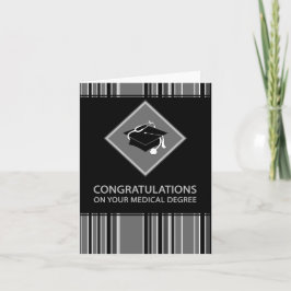 Gefeliciteerd met je medische diploma: gestreept kaart