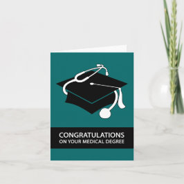 Gefeliciteerd met je medische opleiding: blauwgroe kaart