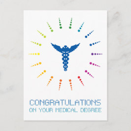 Gefeliciteerd met je medische opleiding: Rainbow Briefkaart