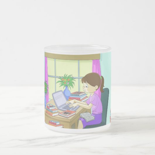 Gefeliciteerd met je meester, grappige boeken, Afs Matglas Koffiemok (Center)