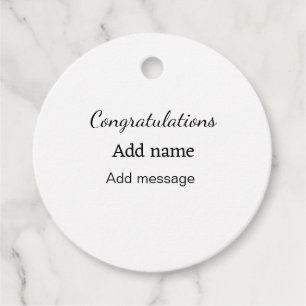 Gefeliciteerd met je naambericht eenvoudig afstude bedankjes labels