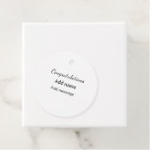 Gefeliciteerd met je naambericht eenvoudig afstude bedankjes labels (In situ)