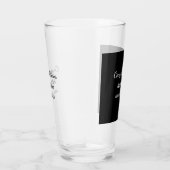 Gefeliciteerd met je naambericht eenvoudig afstude glas (Rechts)