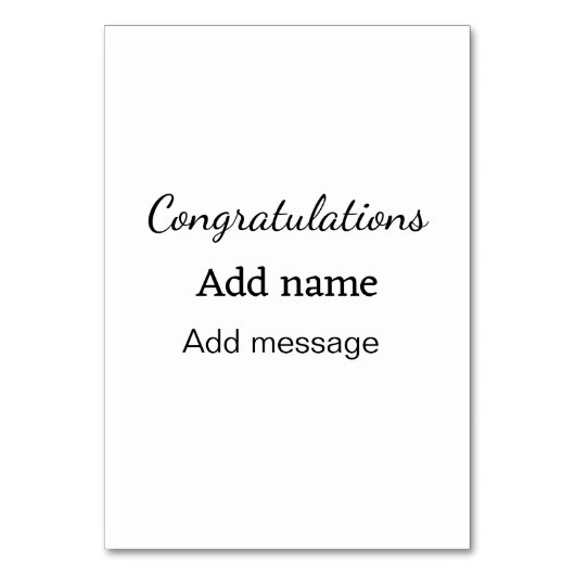 Gefeliciteerd met je naambericht eenvoudig afstude kaart (Voorkant)