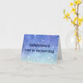 Gefeliciteerd met je, Nederlandse verjaardag Kaart (Gele Bloem)