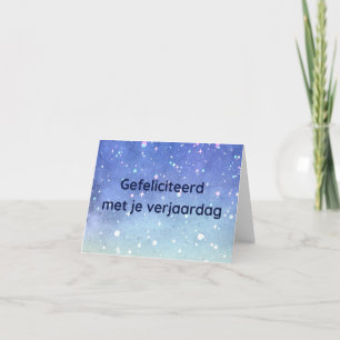 Gefeliciteerd met je, Nederlandse verjaardag Kaart