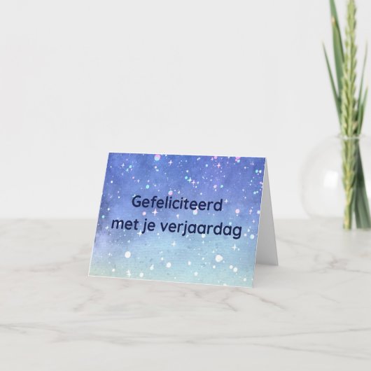 Gefeliciteerd met je, Nederlandse verjaardag Kaart (Voorkant)