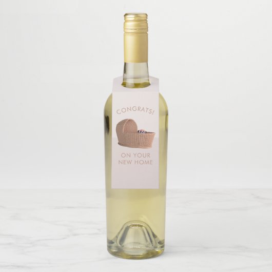 Gefeliciteerd met je New Home Panda Bottle Hanger  (Op fles)