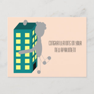 Gefeliciteerd met je nieuwe appartement - Nod Note Briefkaart